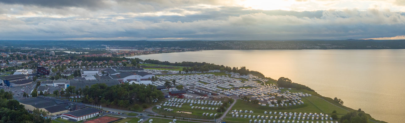 utsikt över Jönköping och Elmia Konsert & Kongress