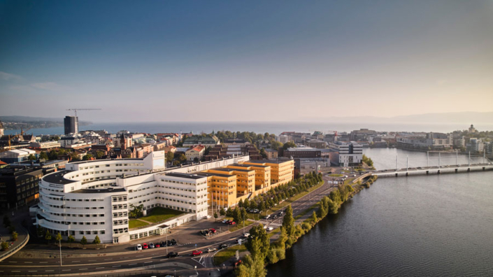 view over Jönköping and university
